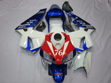 76 Blanc & Rouge 03-04 Honda CBR600RR Carénage Moto