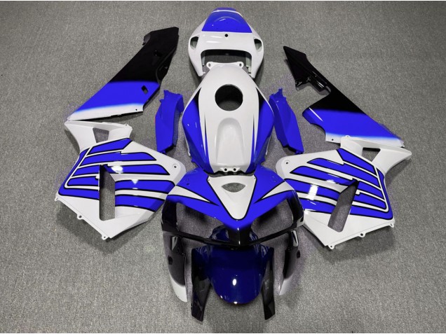 Ailes Bleu Foncé & Blanches 05-06 Honda CBR600RR Carénage Moto