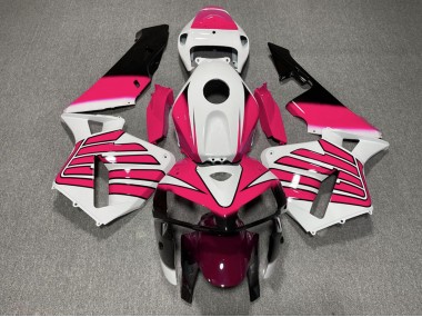Ailes Roses & Blanches 05-06 Honda CBR600RR Carénage Moto
