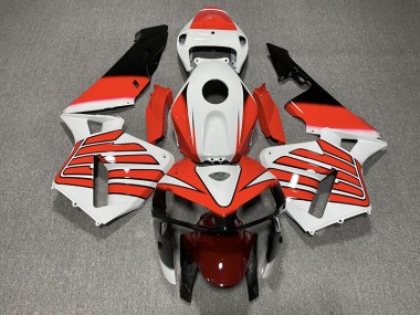 Ailes Rouges & Blanches 05-06 Honda CBR600RR Carénage Moto