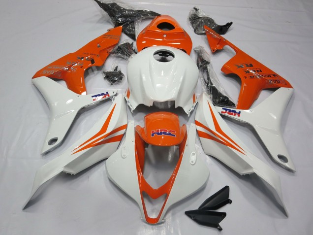 Arancione E Bianco HRC 07-08 Honda CBR600RR Carénage Moto Arancione E Bianco HRC 07-08 Honda CBR600RR Carénage Moto
