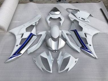 Argent & Bleu 06-07 Yamaha R6 Carénage Moto