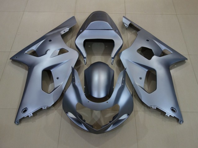 Argent Mat 01-03 Suzuki GSXR 600-750 Carénage Moto Argent Mat 01-03 Suzuki GSXR 600-750 Carénage Moto