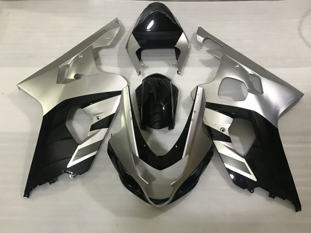 Argent Mat & Noir 04-05 Suzuki GSXR 600-750 Carénage Moto Argent Mat & Noir 04-05 Suzuki GSXR 600-750 Carénage Moto