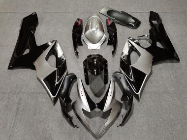 Argent & Noir 05-06 Suzuki GSXR 1000 Carénage Moto