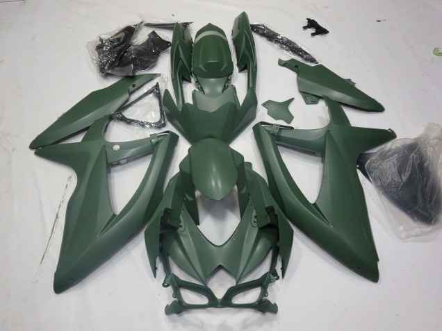 Armée Verte 08-10 Suzuki GSXR 600-750 Carénage Moto Armée Verte 08-10 Suzuki GSXR 600-750 Carénage Moto