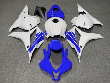 Bande Latérale Bleu Foncé & Blanche 09-12 Honda CBR600RR Carénage Moto