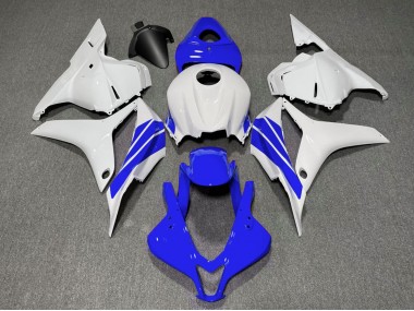 Bande Latérale Bleu Foncé & Blanche 09-12 Honda CBR600RR Carénage Moto