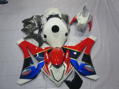 Blanc Bleu & Rouge 08-11 Honda CBR1000RR Carénage Moto