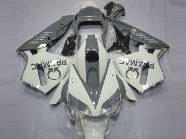 Blanc Brillant & Gris Pramac 03-04 Honda CBR600RR Carénage Moto