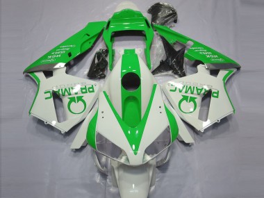 Blanc Brillant & Vert Pramac 03-04 Honda CBR600RR Carénage Moto