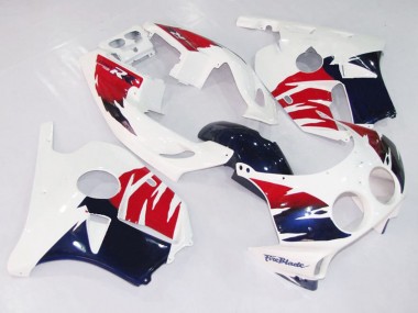 Blanc Rouge & Bleu 90-98 Honda CBR250RR Carénage Moto