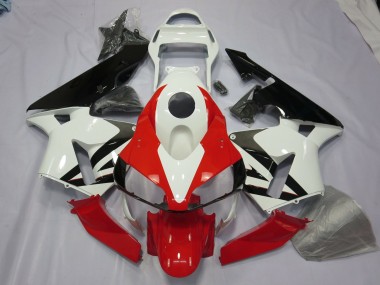 Blanc Rouge & Noir 03-04 Honda CBR600RR Carénage Moto