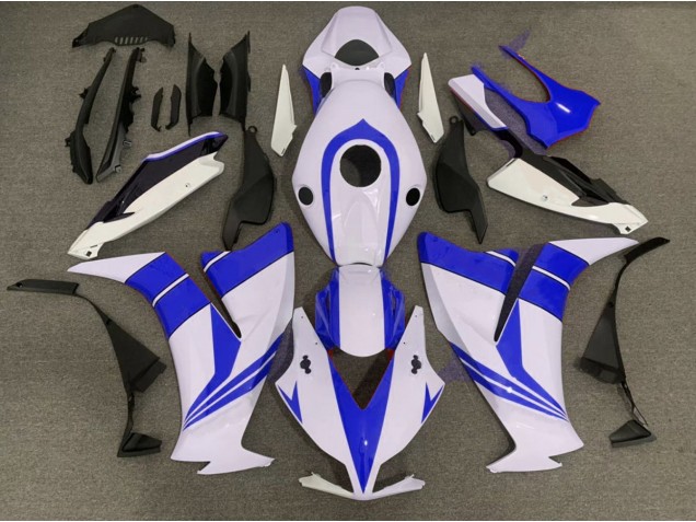 Bleu Brillant & Blanc 12-16 Honda CBR1000RR Carénage Moto Bleu Brillant & Blanc 12-16 Honda CBR1000RR Carénage Moto