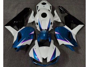 Bleu Brillant Blanc & Violet 13-23 Honda CBR600RR Carénage Moto