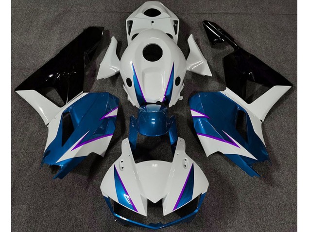 Bleu Brillant Blanc & Violet 13-23 Honda CBR600RR Carénage Moto Bleu Brillant Blanc & Violet 13-23 Honda CBR600RR Carénage Moto