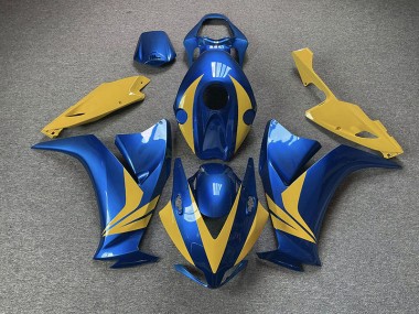 Bleu Brillant & Jaune 12-16 Honda CBR1000RR Carénage Moto