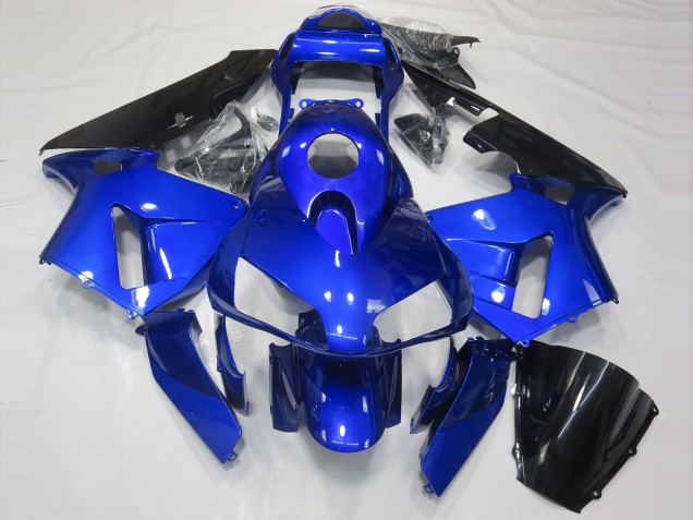 Bleu Brillant & Noir 03-04 Honda CBR600RR Carénage Moto Bleu Brillant & Noir 03-04 Honda CBR600RR Carénage Moto