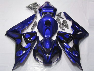 Bleu Brillant & Noir 06-07 Honda CBR1000RR Carénage Moto