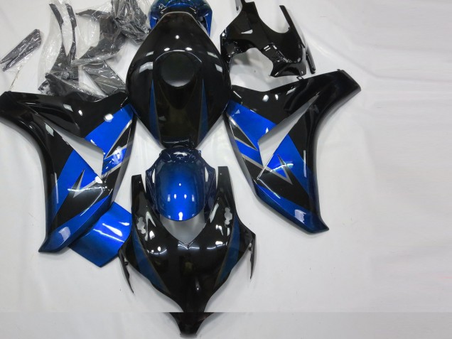 Bleu Brillant & Noir 08-11 Honda CBR1000RR Carénage Moto