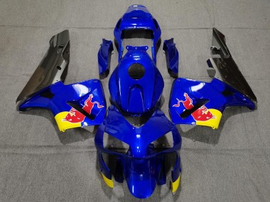 Bleu Brillant Rouge Taureau 03-04 Honda CBR600RR Carénage Moto