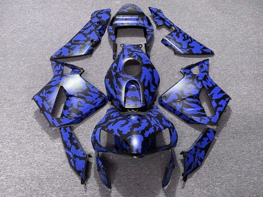 Bleu Camouflage 03-04 Honda CBR600RR Carénage Moto