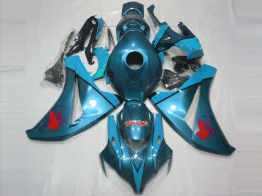 Bleu Clair Personnalisé 08-11 Honda CBR1000RR Carénage Moto