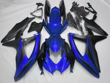Bleu Mat Sans R 08-10 Suzuki GSXR 600-750 Carénage Moto