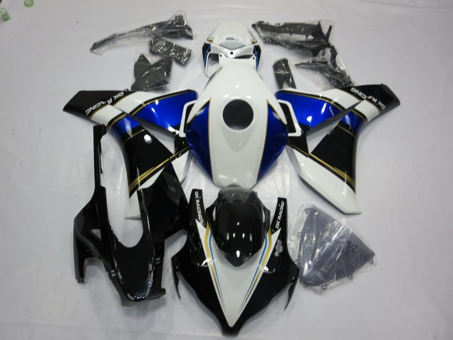 Bleu & Or Sans Marque 08-11 Honda CBR1000RR Carénage Moto Bleu & Or Sans Marque 08-11 Honda CBR1000RR Carénage Moto