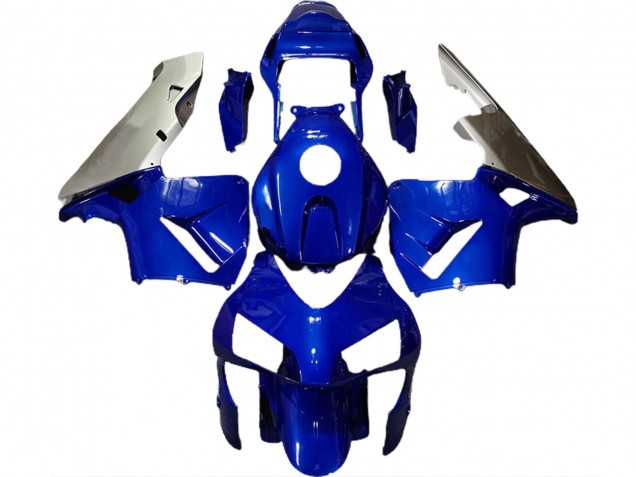 Bleu Profond & Argent 03-04 Honda CBR600RR Carénage Moto Bleu Profond & Argent 03-04 Honda CBR600RR Carénage Moto