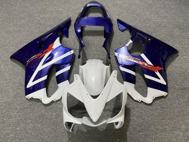 Bleu Profond & Blanc 01-03 Honda CBR600 F4i Carénage Moto