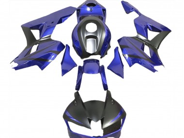 Bleu Profond & Noir Mat 13-23 Honda CBR600RR Carénage Moto