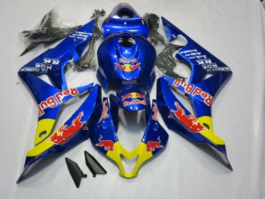 Bleu Rouge Foncé Taureau 07-08 Honda CBR600RR Carénage Moto