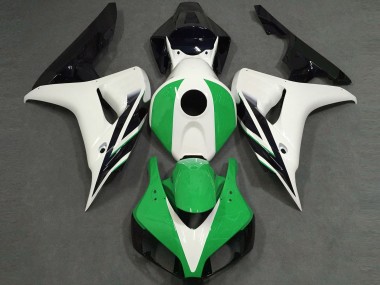 Brillant Blanc Vert Noir 06-07 Honda CBR1000RR Carénage Moto
