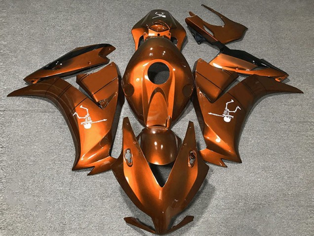 Brillant Orange Foncé 12-16 Honda CBR1000RR Carénage Moto Brillant Orange Foncé 12-16 Honda CBR1000RR Carénage Moto