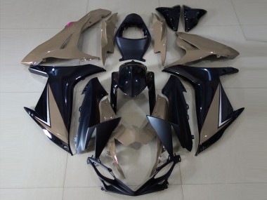 Brun Brillant & Noir 11-24 Suzuki GSXR 600-750 Carénage Moto