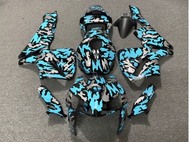 Camouflage & Cyan Clair 05-06 Honda CBR600RR Carénage Moto