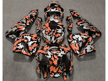 Camouflage & Orange Clair 05-06 Honda CBR600RR Carénage Moto