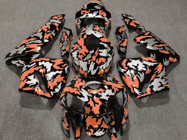 Camouflage & Orange Clair 05-06 Honda CBR600RR Carénage Moto