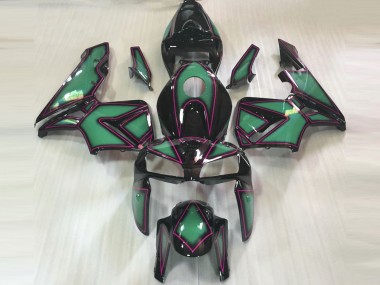 Contour Vert Émeraude & Rose 05-06 Honda CBR600RR Carénage Moto
