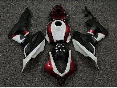 Course Rouge & Noir 09-12 Honda CBR600RR Carénage Moto