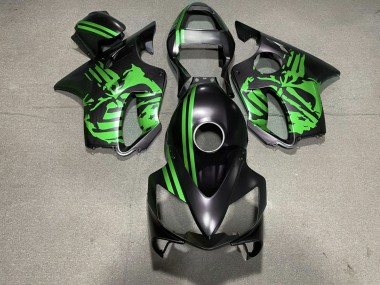 Crane Noir Mat & Vert 01-03 Honda CBR600 F4i Carénage Moto