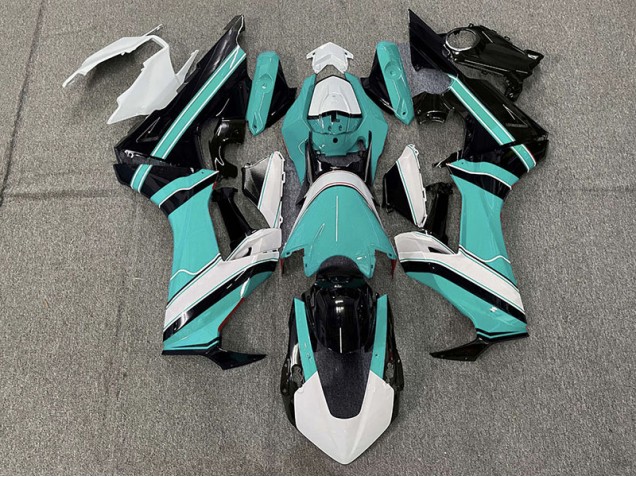 Cyan Brillant Blanc & Noir 17-23 Honda CBR1000RR Carénage Moto Cyan Brillant Blanc & Noir 17-23 Honda CBR1000RR Carénage Moto