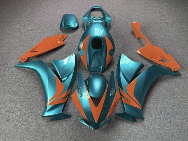 Cyan Brillant & Orange 12-16 Honda CBR1000RR Carénage Moto
