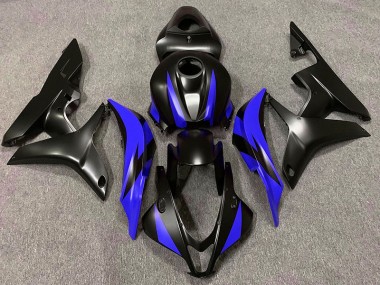 Design Noir Mat & Bleu 07-08 Honda CBR600RR Carénage Moto