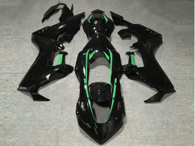 Doublure Noir Brillant & Vert Forêt 17-23 Honda CBR1000RR Carénage Moto