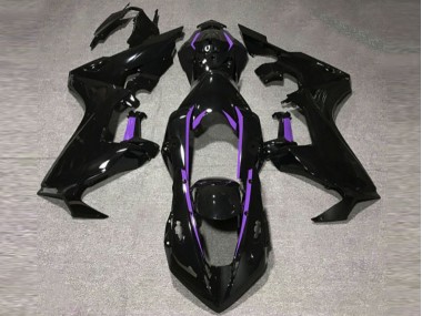 Doublure Noire Brillante & Violette 17-23 Honda CBR1000RR Carénage Moto