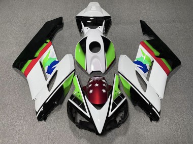 Drapeau Vert & Rouge 04-05 Honda CBR1000RR Carénage Moto