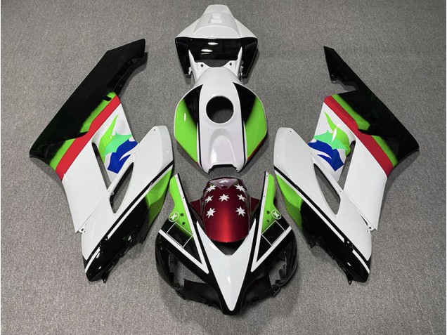 Drapeau Vert & Rouge 04-05 Honda CBR1000RR Carénage Moto Drapeau Vert & Rouge 04-05 Honda CBR1000RR Carénage Moto
