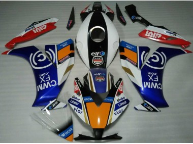 Elf Bleu & Orange 12-16 Honda CBR1000RR Carénage Moto